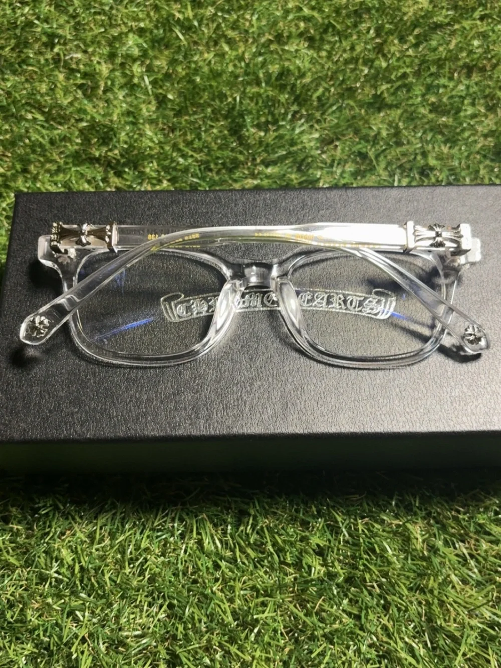 Clear Chrome hearts sunglasses
